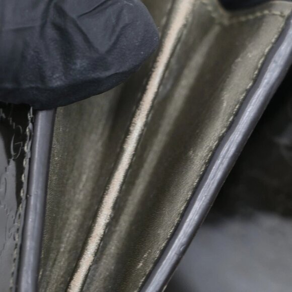 Gucci Metallic Grey Microguccissima Patent Leather Continental Wallet - Picture 14 of 16